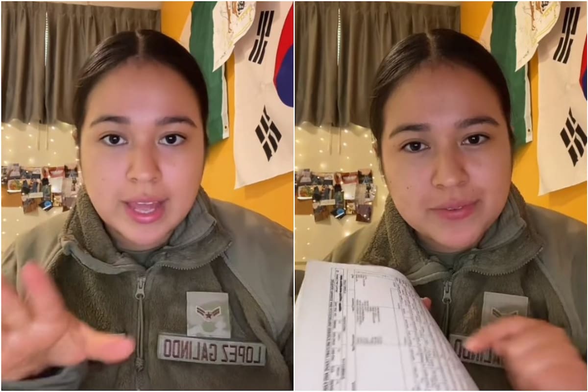 La joven trabaja en la Fuerza Aérea de EE.UU. y contó en TikTok cuál es su sueldo