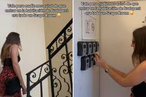 La joven tuvo que buscar las llaves de la habitación en varios dispositivos (Foto: Captura TikTok @vmayjane)