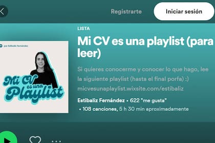 La joven vasca Estíbaliz Fernández Sánchez elaboró su presentación para obtener empleo a través de una lista de canciones