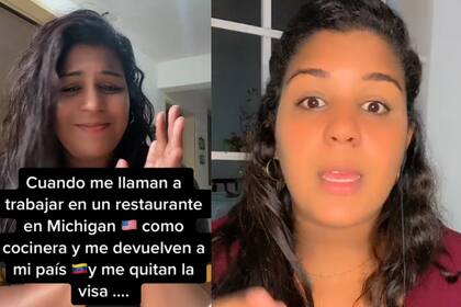 La joven venezolana compartió su historia a través de siete videos de TikTok