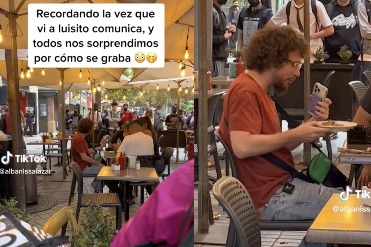 La joven vio que Luisito Comunica se filmaba con su celular y quiso guardar evidencia
