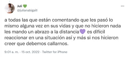 La joven visibilizó el machismo que sufren en la red social.