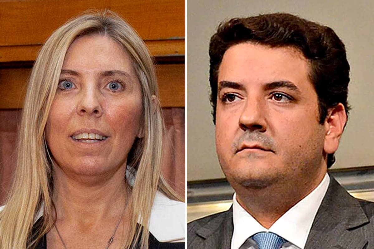 La jueza federal María Eugenia Capuchetti y el ministro de Justicia bonaerense y ex número dos de la AFI, Juan Martín Mena