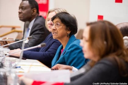 La jueza sudafricana Navanethem "Navi" Pillay