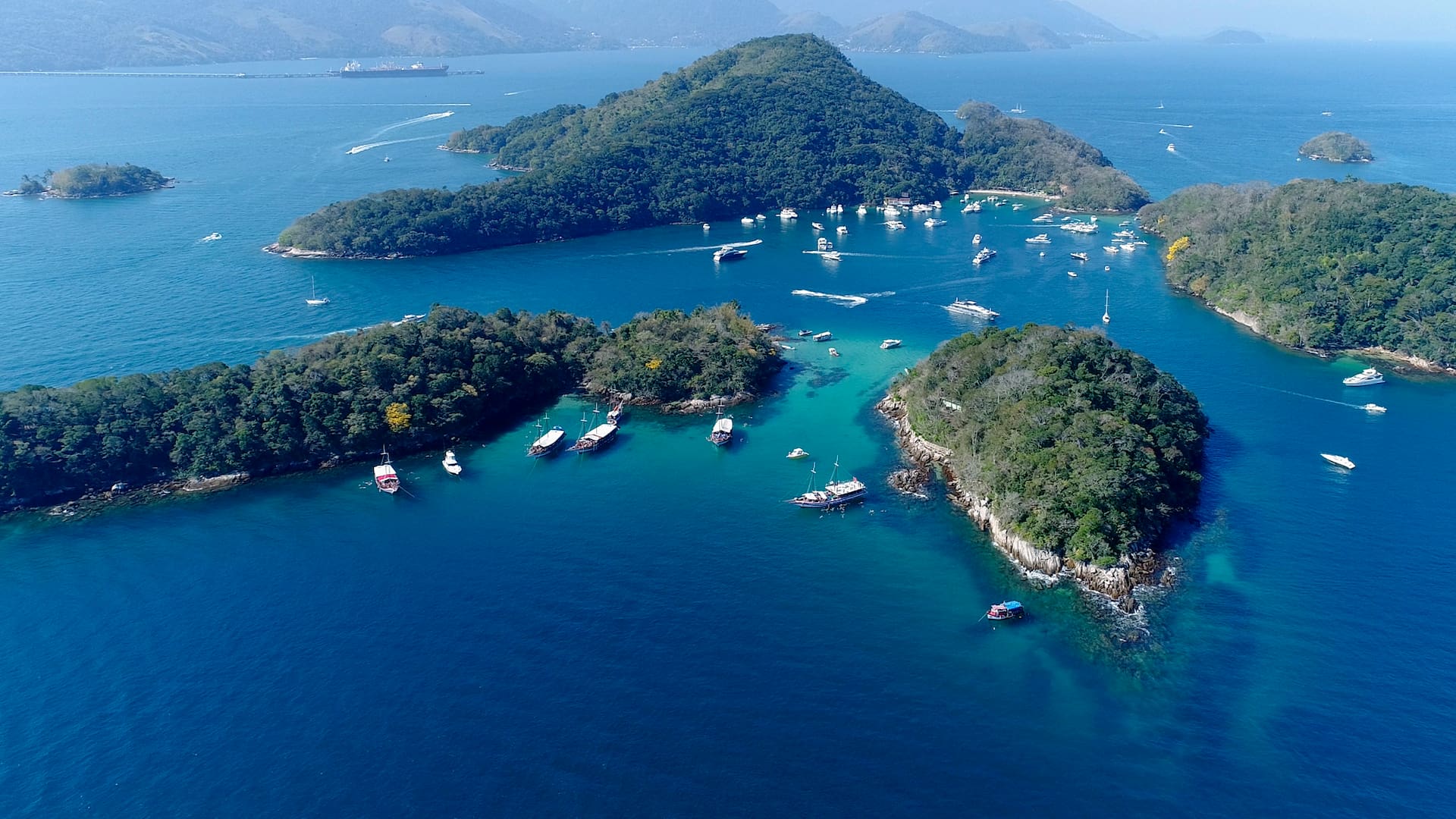 Laguna Azul (Lagoa Azul) en Ilha Grande