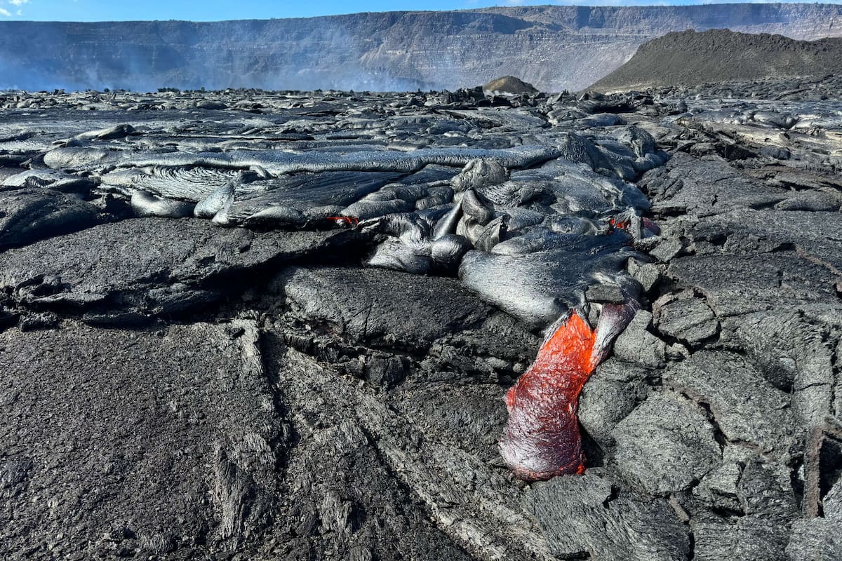 La lava del Kilauea se esparció por el Parque Nacional de los Volcanes de Hawai (Servicio Geológico Nacional de los Estados Unidos)