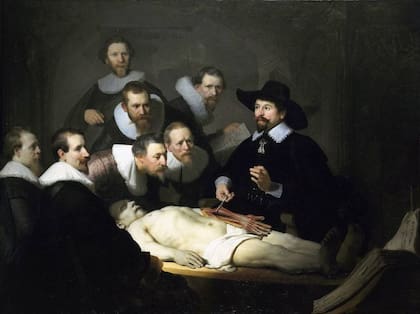 'La lección de anatomía del Dr. Nicolaes Tulp', 1632. Rembrandt van Rhijn (1606-1669)