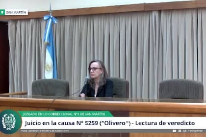 La lectura de la condena