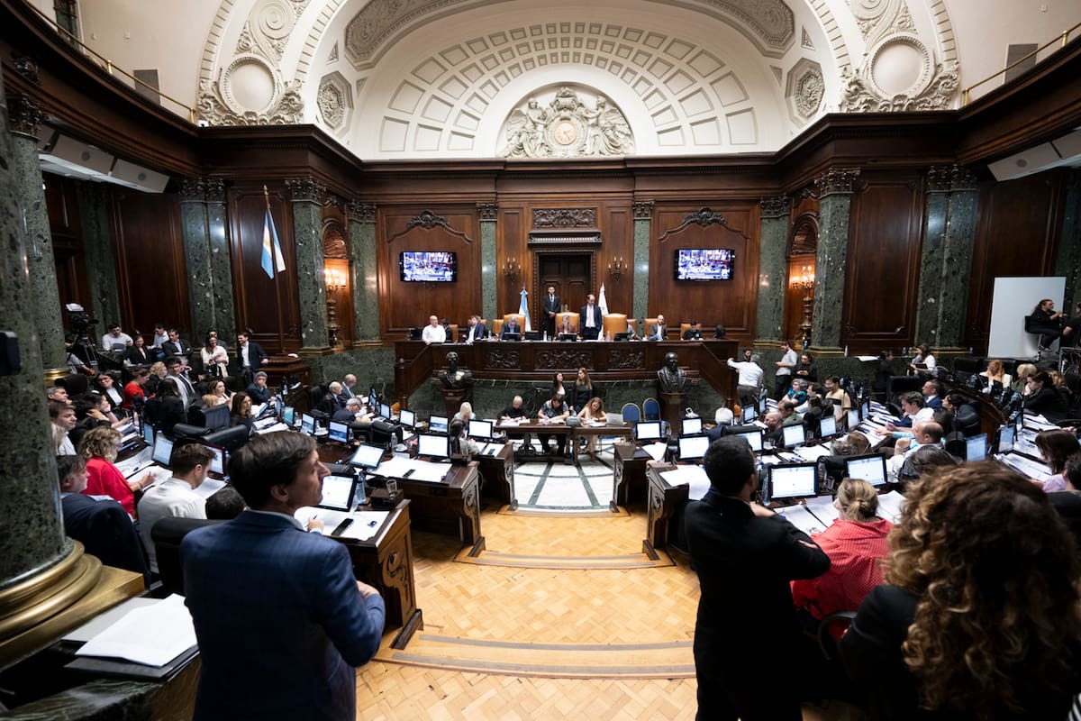 La Legislatura porteña, durante la sesión en la que se creó el Servicio Penitenciario de la ciudad de Buenos Aires