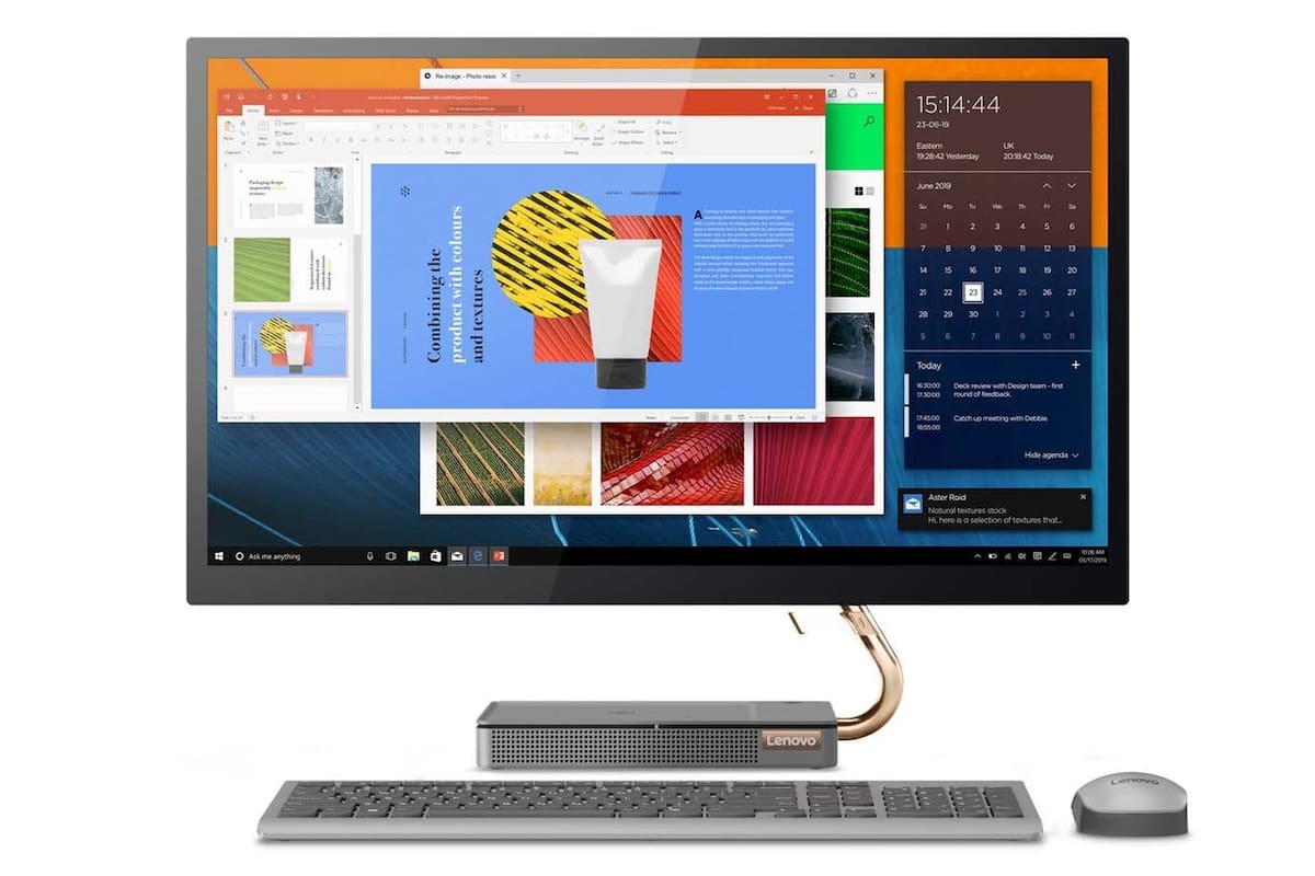 La Lenovo IdeaCentre A540 es una PC todo en uno que incorpora una base de carga inalámbrica en el gabinete