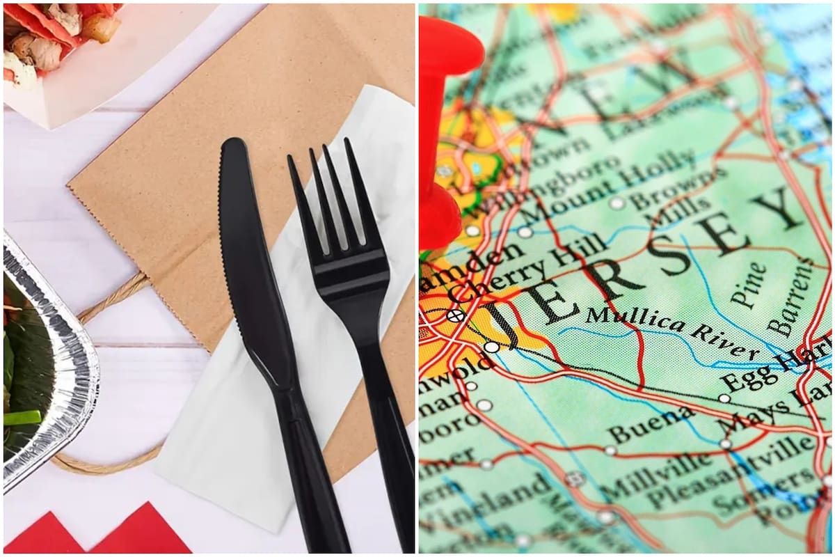 La ley de Nueva Jersey que restringe la entrega de cubiertos de un solo uso por parte de los restaurantes