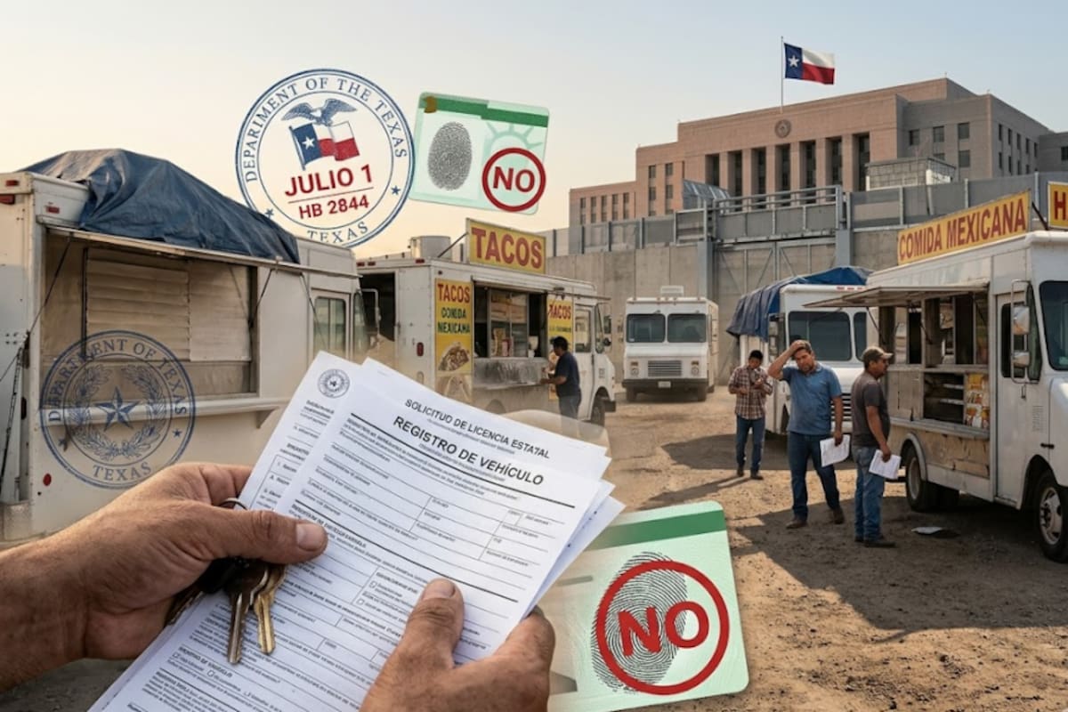 La ley de Texas firmada por Greg Abbott que complicará a migrantes que trabajan como vendedores ambulantes de alimentos