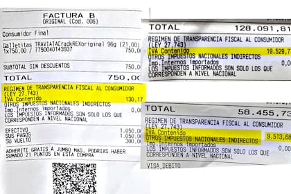 La ley de transparencia fiscal exige que los tickets reflejen el IVA y otros impuestos nacionales e invitó a las provincias a adherirse para visibilizar tasas municipales e ingresos brutos