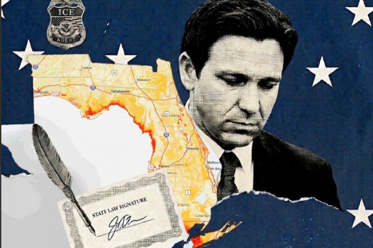 La ley firmada por Ron DeSantis en Florida establece una prohibición de resistencia contra los agentes del orden público