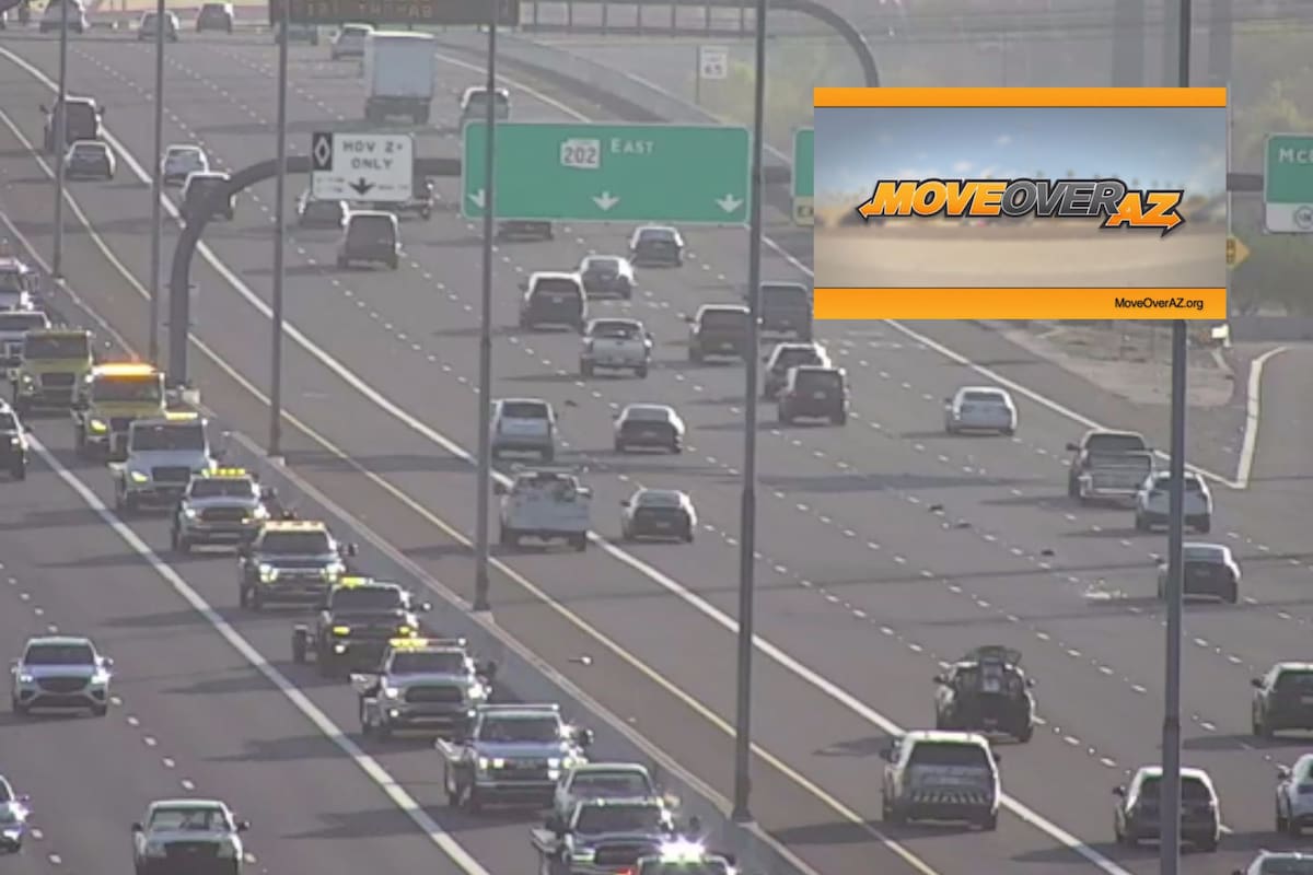 La Ley Move Over de Arizona es clara sobre las reglas que se deben tomar en cuenta a la hora de cruzarse con vehículos de seguridad