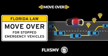 La ley Move Over de Florida se promulgó en 2002, pero se promulgaron cambios y ampliaciones a principios de 2024