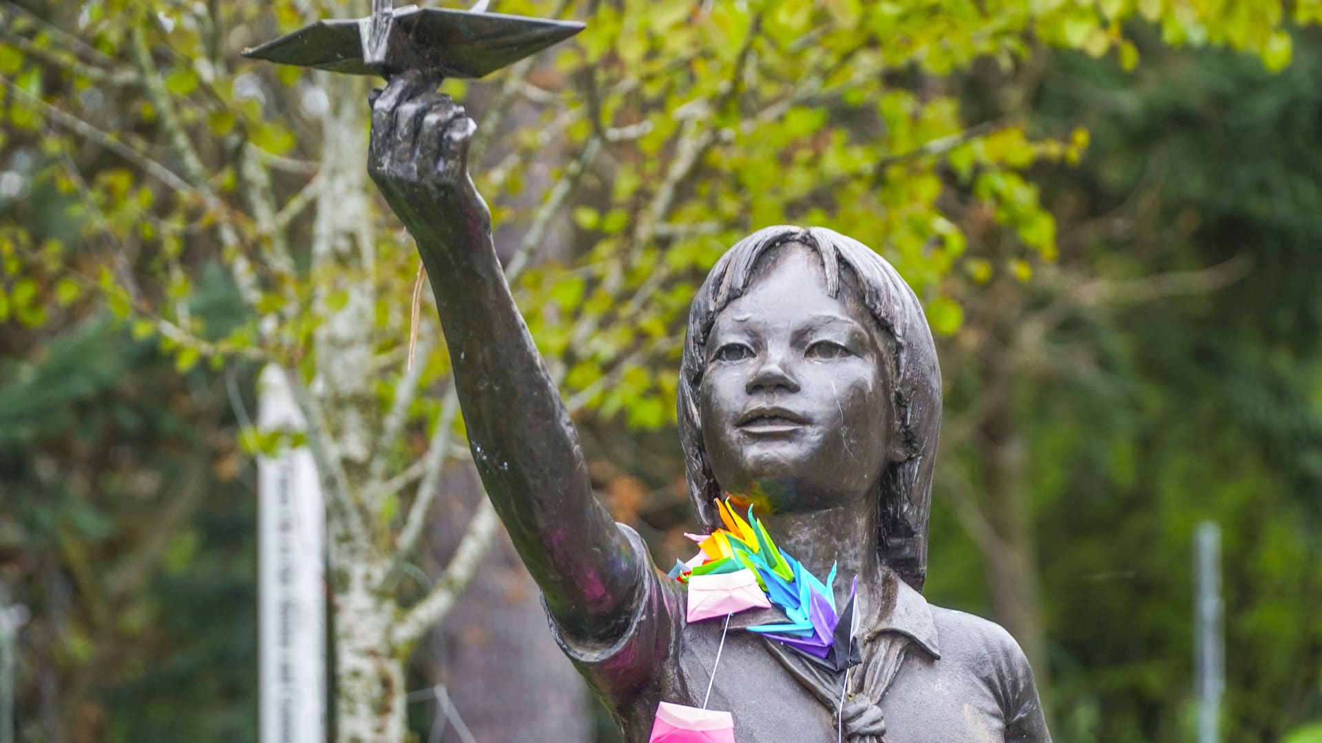 La leyenda de Sadako Sasaki también hizo eco en Estados Unidos: en Seattle tiene su propia estatua.
