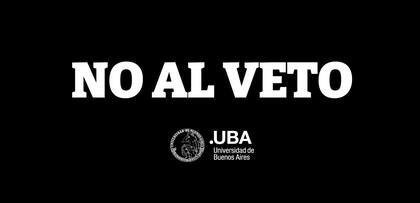 La leyenda en la página web de la UBA