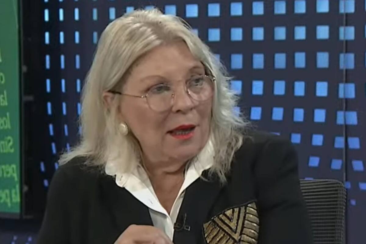 La líder de la Coalición Cívica ARI, Elisa Carrió, durante su paso por Mesa Chica