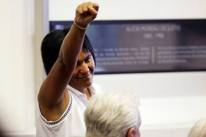 La líder de la Tupac Amaru, Milagro Sala, envió un mensaje de apoyo al acto por el Día del Trabajador