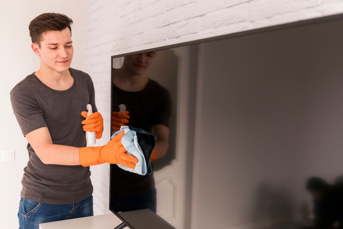 La limpieza del televisor requiere cuidados específicos (Foto de carácter ilustrativa: Freepik)