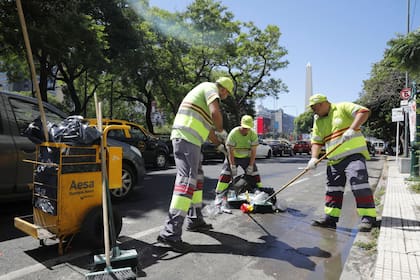 La limpieza, el día después de los festejos