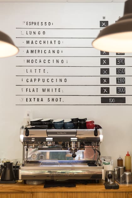 La lista de cafés que ofrecen en Rondó.
