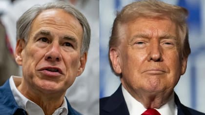La llamada telefónica entre Greg Abbott y Donald Trump durante la campaña en Texas