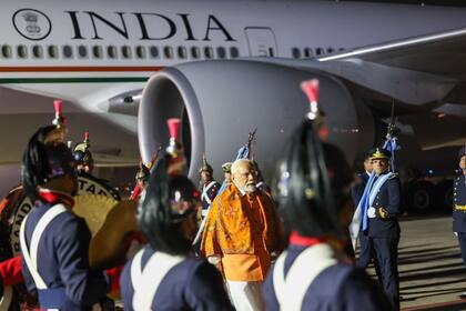 La llegada a la Argentina del primer ministro de India, Narendra Modi, para su reunión con Javier Milei