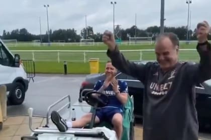 La llegada de Bielsa al entrenamiento