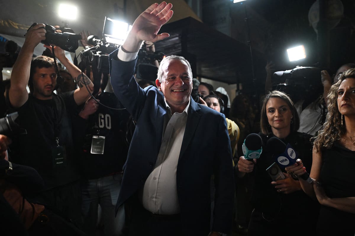 La llegada de Delgado al búnker del partido tras las elecciones