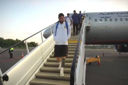 La llegada de la selección a Bronnitsy