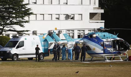 La llegada del menor a Mar del Plata en un vuelo sanitario desde Pinamar