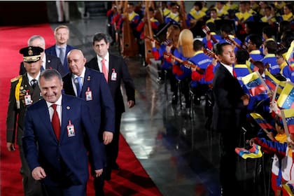 La llegada del presidente de Osetia del Sur, Anatoly Bibilov, a Caracas
