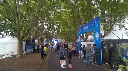 La lluvia y el viento condicionaron la jornada del domingo entre la Argentina e Italia en el Parque Sarmiento