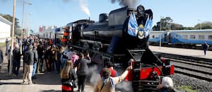 La centenaria locomotora “39 Grande” evocó la llegada del primer tren a Mar del Plata hace 140 años