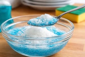 La lógica detrás de esta combinación se basa en la unión de las propiedades químicas del detergente con la estructura física del azúcar