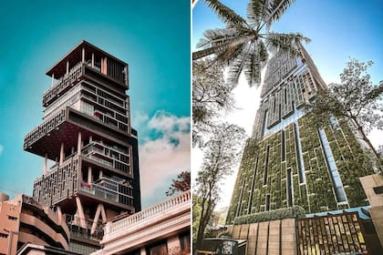 La lujosa casa de 27 pisos de Ambani, en Bombay, cerca de donde hallaron explosivos
