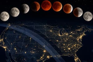 La trayectoria oficial del eclipse lunar de agosto y su paso exacto por EE.UU.