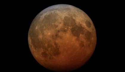 La Luna se teñirá de rojo (Foto: Gentileza NASA)
