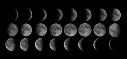 La luna tarda 29 días en finalizar su ciclo