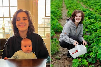 La madre británica Tasj Rose y su hijo Oak fueron noticia por la alimentación vegana que lleva el bebé