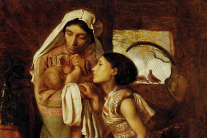 La madre de Moisés de Simeon Solomon (c.1860)