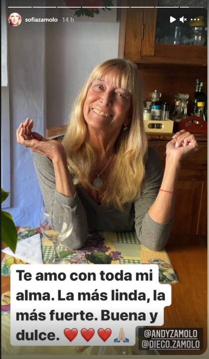 La madre de Sofía Zámolo tiene cáncer