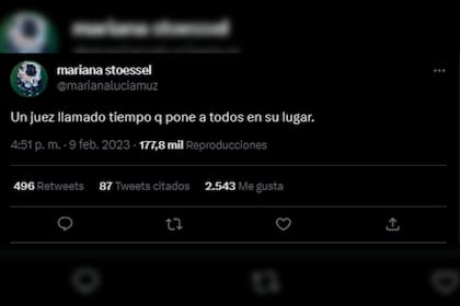 La madre de Tini se metió en el escándalo de Fede Bal (Captura Twitter)