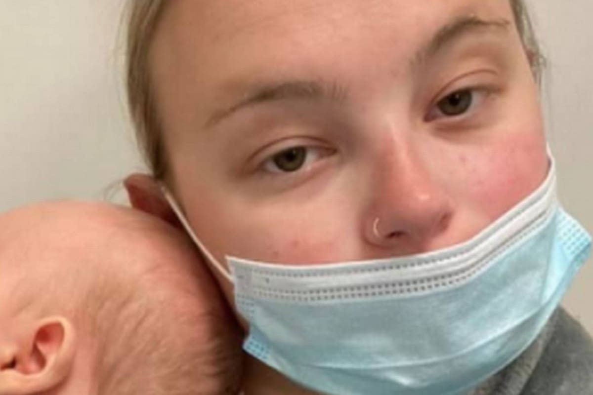 La madre y su bebé se escaparon justo a tiempo del peligro que los acechaba en su motorhome