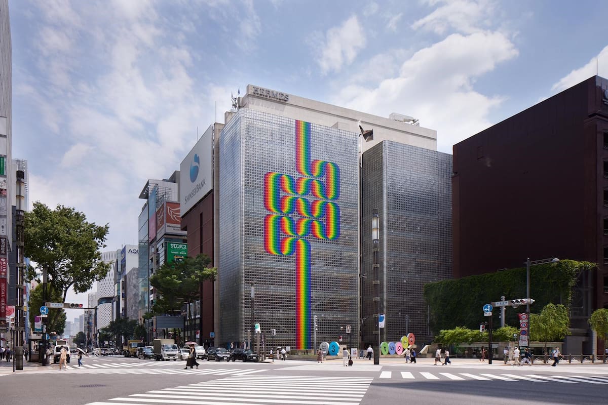 La Maison Hermès, en Tokio, intervenida con obra de Julio Le Parc