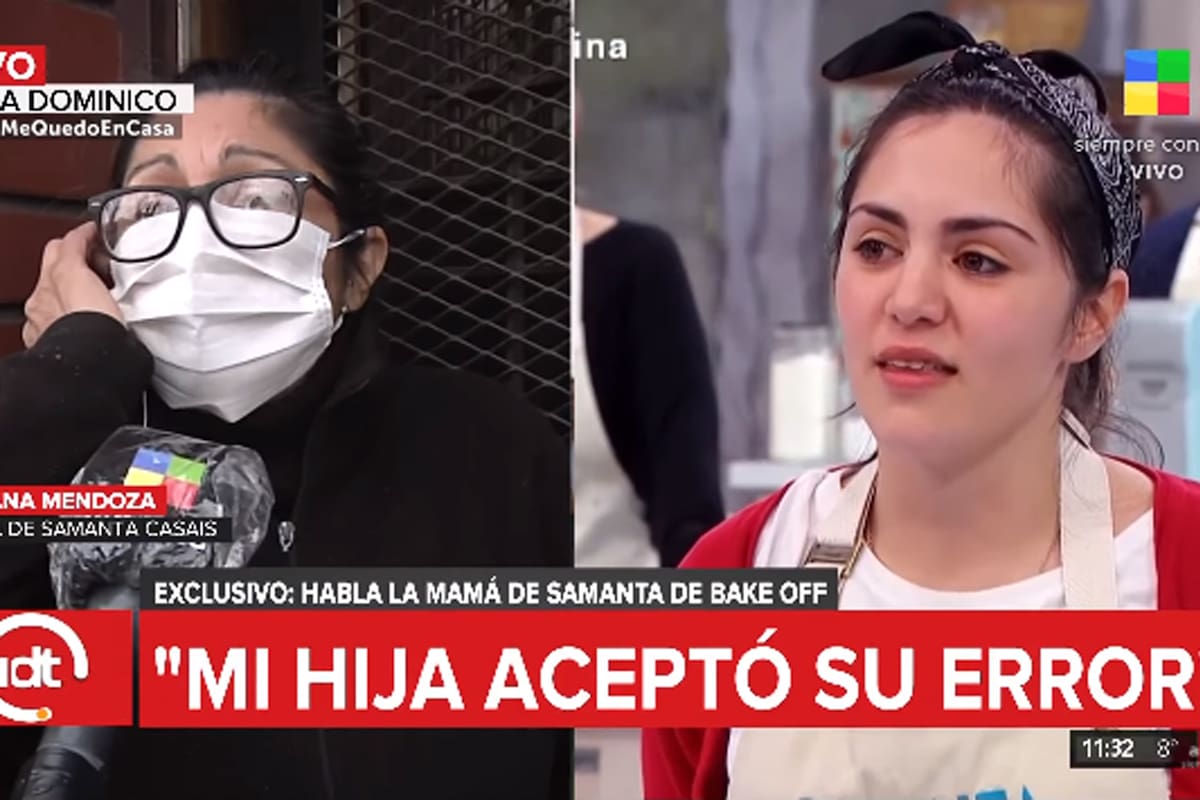 La mamá de Samanta Casais habló sobre lo que pasó con su hija en Bake off