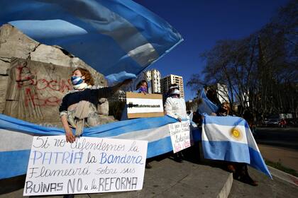 La manifestación contra la reforma judicial en Mar del Plata