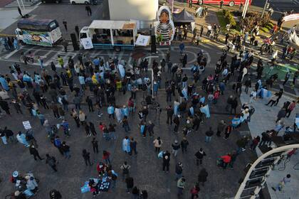La manifestación en el Obelisco por las nuevas restricciones